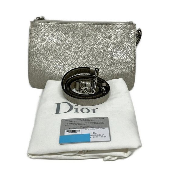 Auth DIOR/ChristianDior Diorissimo M0902PTUZ Champagne Gold Leather - Tote Bag - Picture 5 of 16